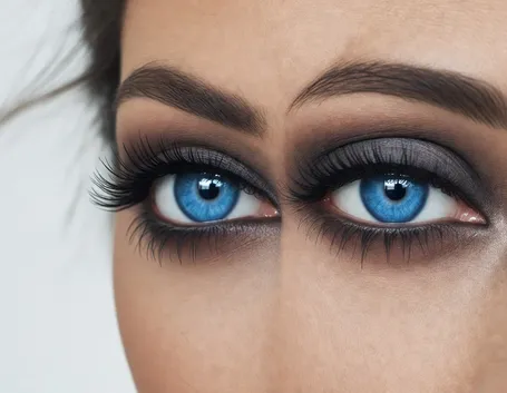 Trucco occhi azzurri